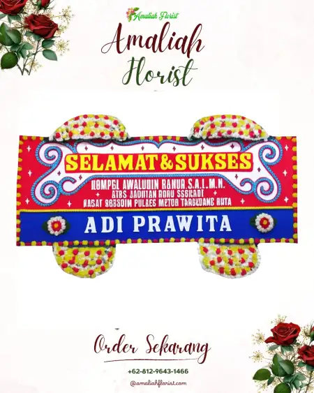 Papan Bunga Ucapan Selamat BONTANG